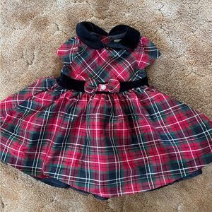 Plaid Baby Dress with Bow